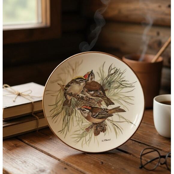 WWF Collector Plate Wall Decor "Songbird of Europe" Ltd. Sommergoldhahnchen 1986 - Picture 1 of 7